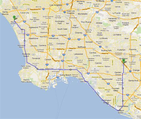 Anaheim to LAX .